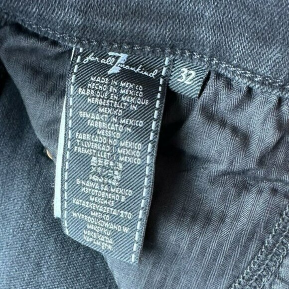7 for All Mankind High Waist Ankle Skinny Jeans Size 32 NWT - Picture 5 of 9